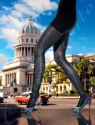 Charmante Cuba шелковистые колготки с двусторонним рисунком 60 den 