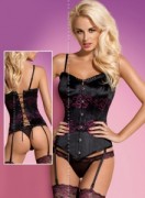 , Obsessive Amarone corset очаровательный корсет с орнаментом вид сзади